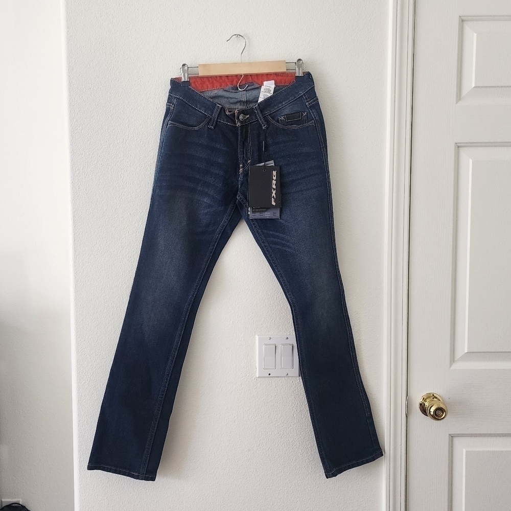 Harley-Davidson Fxrg Armalith Denim Mid-Rise Jeans Womens Size 27 98268-19vw